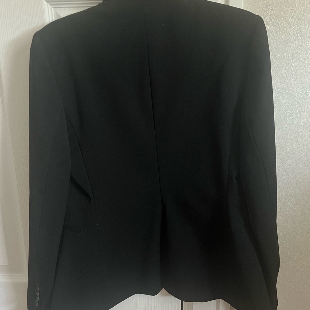 Express Black Blazer with Striped Lining - Picture 3 of 3